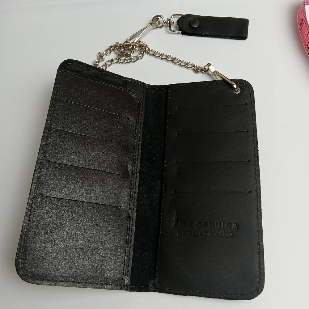 Men's Western Wallet‎ Genuine Leather Hand Crafted Bifold Cowboy Rodeo Wallet